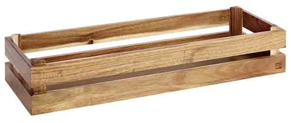 Holzbox SUPERBOX 55,5 x 18,5 cm, H: 10,5 cm Akazienholz, hell