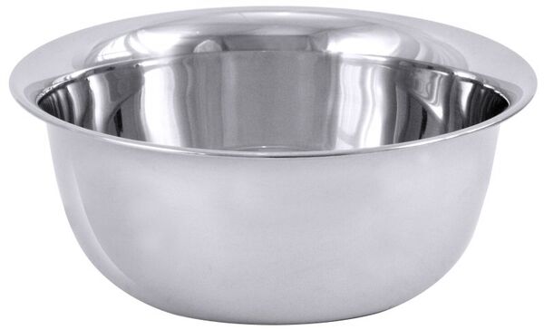 Schüssel bauchig, I: 4 ltr., D: 24,5 cm, H: 10,5 cm, Edelstahl