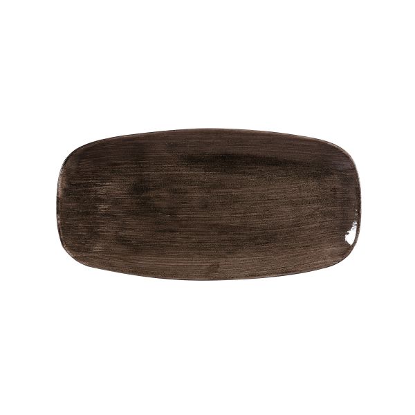 Churchill, Stonecast Patina : Iron Black - Chefs Platte rechteckig, 29,8 x 15,3 cm