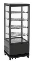 Mini-Kühlvitrine 98L2T schwarz Mini-Kühlvitrine 98L2T schwarz