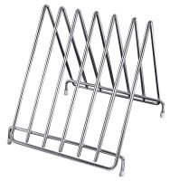Schneidbrett-/Backblechhalter für Bretter bis 25 mm Dicke, Edelstahl, B: 27 cm, T: 32 cm, H: 28 cm Schneidbrett-/Backblechhalter für Bretter bis 25 mm Dicke, Edelstahl, B: 27 cm, T: 32 cm, H: 28 cm