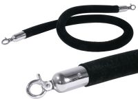 Absperrseil, samtummantelt, schwarz, D: 3 cm, L: 150 cm Absperrseil, samtummantelt, schwarz, D: 3 cm, L: 150 cm