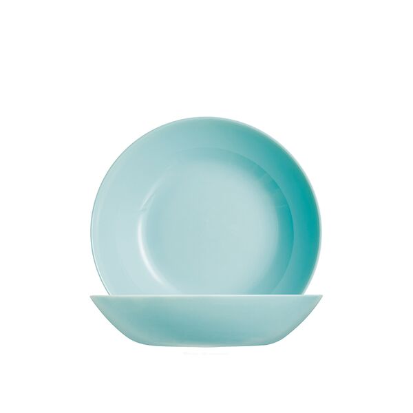 Luminarc, Diwali : Light Turquoise - Coupteller tief 20 cm/ 0,78 ltr.