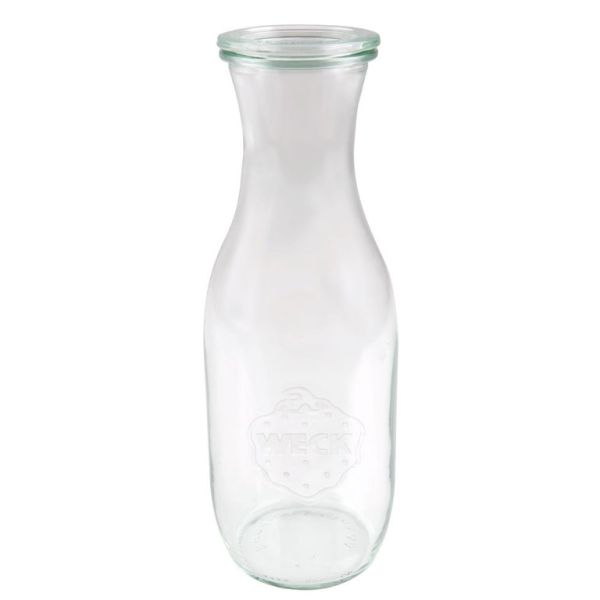 WECK Saftflasche m. Glasdeckel, Inhalt: 1062 ml, H: 250 mm, D: 60 mm