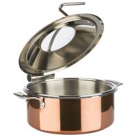Vorschau: Chafing Dish, 4-tlg. Set, D: 30,5 cm, H: 17,5 cm, 18/8 Edelstahl, Fb. kupfer-look Vorschau: Chafing Dish, 4-tlg. Set, D: 30,5 cm, H: 17,5 cm, 18/8 Edelstahl, Fb. kupfer-look