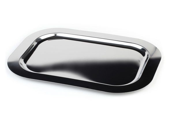 Tablett FINESSE, 39 x 26 cm, 18/0 Edelstahl, rechteckig, abgerundete Ränder