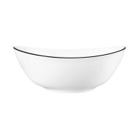 Seltmann Weiden, Modern Life : 10826 Black Line - Schüssel oval 5239, 21 cm/ 1,00 ltr. Seltmann Weiden, Modern Life : 10826 Black Line - Schüssel oval 5239, 21 cm/ 1,00 ltr.