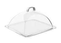GN Kuppelhaube, 33 x 28 cm, H: 17 cm, Haube aus SAN, passend für GN 1/2 GN Kuppelhaube, 33 x 28 cm, H: 17 cm, Haube aus SAN, passend für GN 1/2
