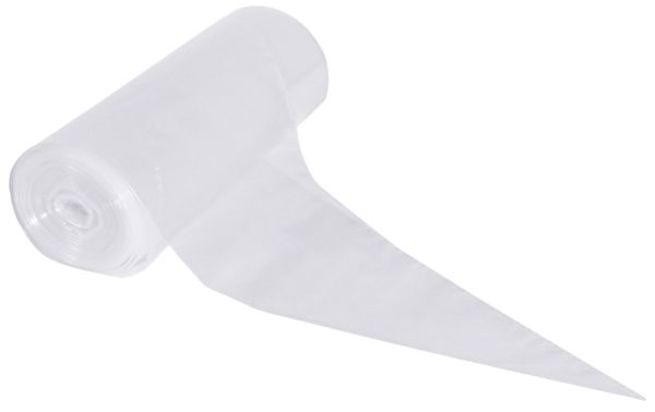 Einweg-Spritzbeutel, Rolle a 100 St., transparenter PE, I: 3,5 ltr., D: 17,5 cm, L:55 cm