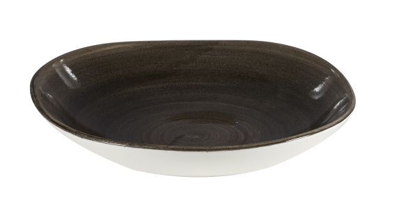 Churchill, Stonecast Patina : Iron Black - Teller tief rund organisch 25,3 cm/ 1,1 ltr.
