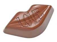 Schokoladen- Form Kussmund Love, 275 x 135 mm, 3 x 7 Stück 43 x 23 x 13 mm Schokoladen- Form Kussmund Love, 275 x 135 mm, 3 x 7 Stück 43 x 23 x 13 mm