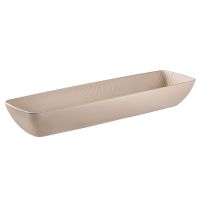 GN 2/4 Schale NERO, Melamin, I: 3,5 Liter, 53 cm x 16,2 cm, H: 7,5 cm, Fb. sand GN 2/4 Schale NERO, Melamin, I: 3,5 Liter, 53 cm x 16,2 cm, H: 7,5 cm, Fb. sand