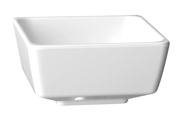 Schale FLOAT 5,5 x 5,5 cm, H: 3 cm, Melamin, weiss, 0,03 ltr.