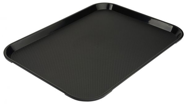 Fast Food Tablett, schwarz, Polypropylen, 40 x 30 x 2 cm