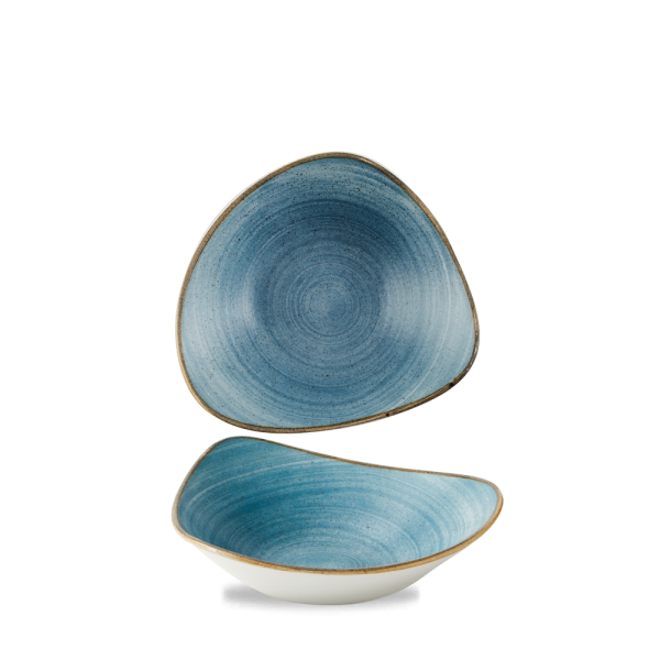 Churchill, Stonecast Raw : Teal Vellum - Schale dreieckig, 23,5 cm/ 0,6 ltr.