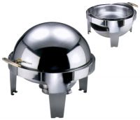 Roll-Top Chafing Dish, rund, Edelstahl, I: 6,8 ltr., D: 47 cm, H: 44 cm Roll-Top Chafing Dish, rund, Edelstahl, I: 6,8 ltr., D: 47 cm, H: 44 cm