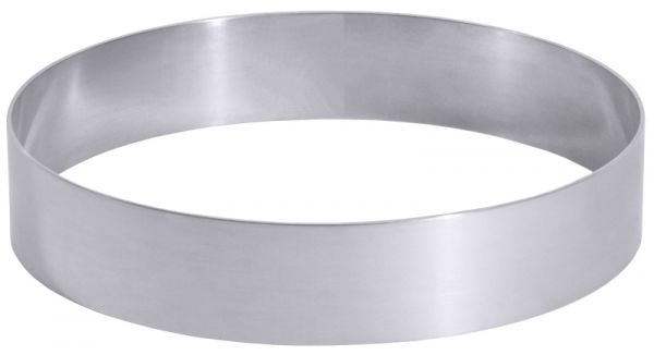 Tortenring, rund, Alu, D: 26 cm, H: 5 cm