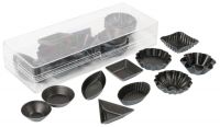 Antihaft-Petits-Fours-Set, 50 St./ 10 versch. Formen, PFTE beschichtet, Stahl Antihaft-Petits-Fours-Set, 50 St./ 10 versch. Formen, PFTE beschichtet, Stahl