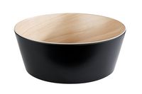 Schale FRIDA, Melamin, D: 26,5 cm, H: 10,5 cm, I: 3,4 ltr., innen: Holzoptik, außen: schwarz Schale FRIDA, Melamin, D: 26,5 cm, H: 10,5 cm, I: 3,4 ltr., innen: Holzoptik, außen: schwarz