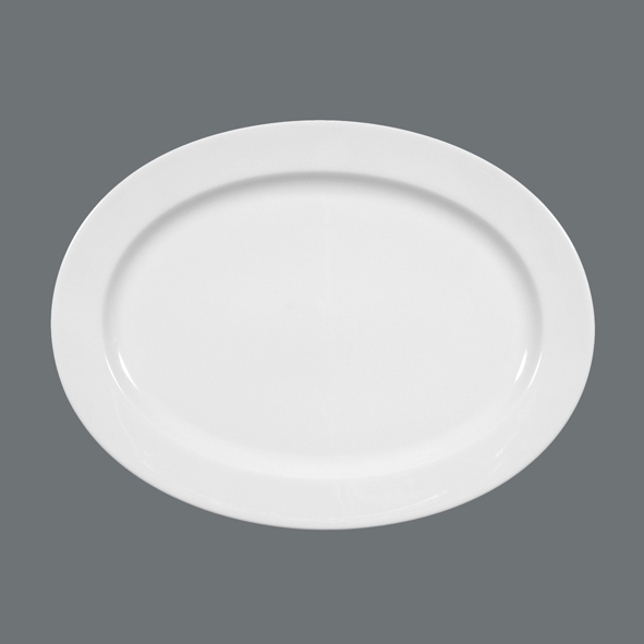 Seltmann Weiden, Meran - Platte oval, weiss, uni, 28 cm