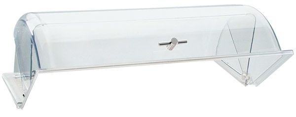 RolltopHaube GN 1/1 53 x 32,5 cm, H: 19 cm, Polycarbonat, Chrom-Griff