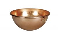 Kupfer-Eiweissschüssel mit Aufhängeringen, 350 mm/ 12,0 ltr. Kupfer-Eiweissschüssel mit Aufhängeringen, 350 mm/ 12,0 ltr.