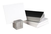 Kartenhalter, 4er Set, Beton, mit 15 schwarzen u. 15 weissen Karten, B x L: 3 x 3 cm, H: 3 cm Kartenhalter, 4er Set, Beton, mit 15 schwarzen u. 15 weissen Karten, B x L: 3 x 3 cm, H: 3 cm