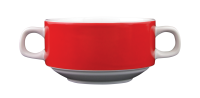 Eschenbach, Color - Suppen-Obere stapelbar, weiss/ rot, 0,26 ltr. Eschenbach, Color - Suppen-Obere stapelbar, weiss/ rot, 0,26 ltr.