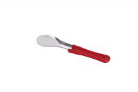 Eisspachtel kleines Modell - 260 mm, Edelstahl, Kunststoffgriff in Farbe: rot Eisspachtel kleines Modell - 260 mm, Edelstahl, Kunststoffgriff in Farbe: rot