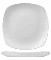Churchill, Bamboo - Teller/ Platte quadratisch, uni/ weiss, 25,5 cm Churchill, Bamboo - Teller/ Platte quadratisch, uni/ weiss, 25,5 cm