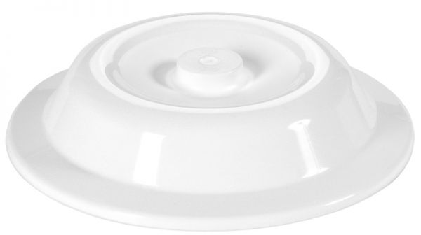 Tellerglocke mit Griff, weiß, stapelbar, D: 24,1 cm, H: 5 cm