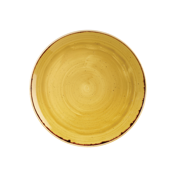 Churchill, Stonecast : Mustard Seed Yellow - Teller flach Coup, 26 cm