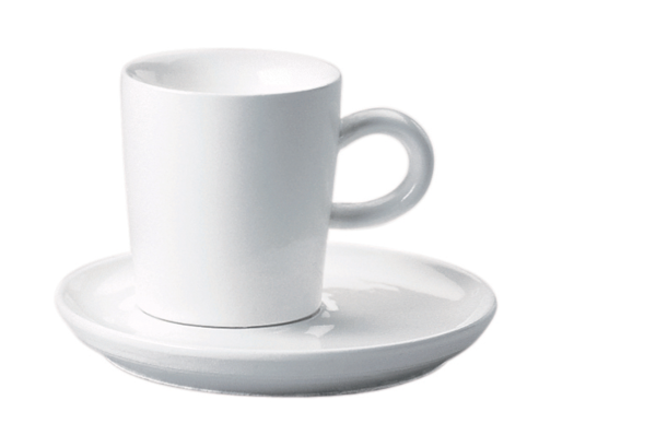Kahla, Five Senses - Espresso-Obertasse, bordglasiert, weiss, uni, 0,09 ltr.