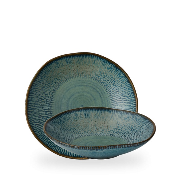 Churchill, Envisage Cascade : Sapphire Blue - Schale organisch, 15 x 5 cm/ 1,15 ltr.