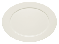 Bauscher, Purity - Platte oval Fahne, bonewhite, uni, 38 cm Bauscher, Purity - Platte oval Fahne, bonewhite, uni, 38 cm