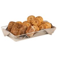 Vorschau: GN 1/1 Korb URBAN, Metall, 53 x 32,5 cm, H: 7,5 cm, Farbe: whisper white Vorschau: GN 1/1 Korb URBAN, Metall, 53 x 32,5 cm, H: 7,5 cm, Farbe: whisper white