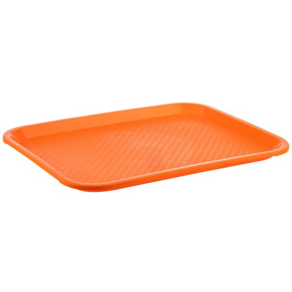 Fast Food- Tablett, Polypropylen, 35 x 27 x 2 cm, Fb. orange