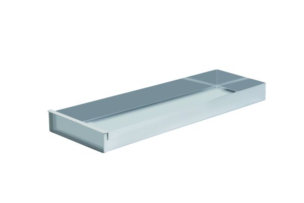Schnittkuchenblech inkl. Vorsatzschiene, Aluminium, 580 x 200 x 50 mm