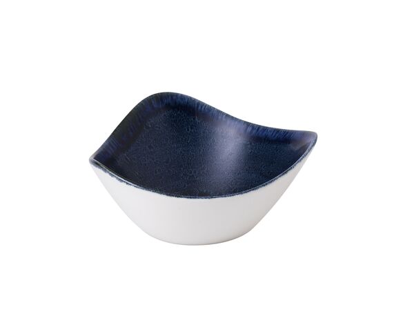 Churchill, Stonecast Plume : Ultramarine - Schale dreieckig, 15,3 cm/ 0,26 ltr.