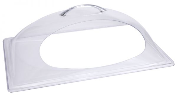 Kuppelhaube GN 1/1, offen, Polycarbonat, 54 x 33,3 x 16 cm