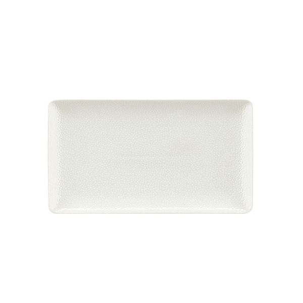 Bauscher, Purity : 425440 Pearls Light - Platte rechteckig Coup, bonewhite, 27 x 20 cm