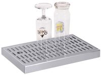 Tropfbleche, Abtropfen von Gläsern, Edelstahl, 44 x 27,5 cm Tropfbleche, Abtropfen von Gläsern, Edelstahl, 44 x 27,5 cm