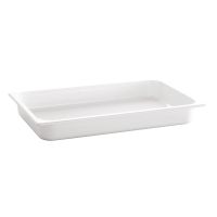 GN 1/2 Behälter FRIENDLY, PET, 32,5 x 26,5 cm, Tiefe: 65 mm, I: 3,4 ltr., Farbe: weiss GN 1/2 Behälter FRIENDLY, PET, 32,5 x 26,5 cm, Tiefe: 65 mm, I: 3,4 ltr., Farbe: weiss