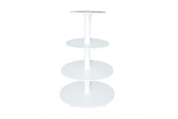 Etagen- Tortenständer, Kunststoff, 4 Etagen: 20/ 25/ 32/ 34 cm