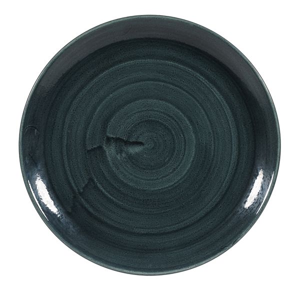 Churchill, Stonecast Patina : Rustic Teal - Teller flach Coup, 28,8 cm