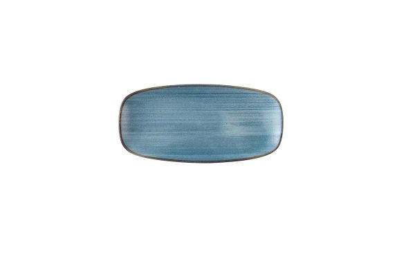 Churchill, Stonecast Raw : Teal Vellum - Chefs Platte rechteckig, 26,9 x 12,7 cm