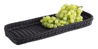 Korb PROFI LINE, 60 x 20 cm, H: 5 cm, Polypropylen, Farbe: schwarz Korb PROFI LINE, 60 x 20 cm, H: 5 cm, Polypropylen, Farbe: schwarz