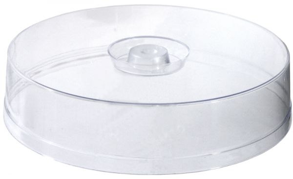 Tortenhaube, flach, PS, D: 29,5 cm, H: 7 cm