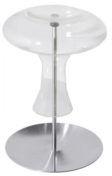 Karaffenständer für Dekanter, Edelstahl, Kunststoffkappe, D: 22,5 cm, H: 32 cm