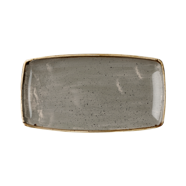 Churchill, Stonecast : Peppercorn Grey - Platte rechteckig, 34,5 x 18,5 cm
